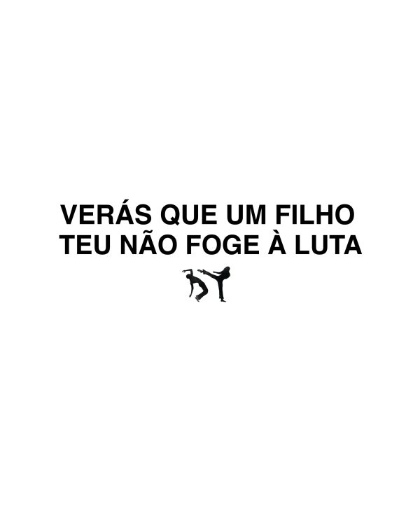 VERÁS QUE UM FILHO TEU NÃO FOGE À LUTA T-SHIRT OFF WHITE - Imagem 2