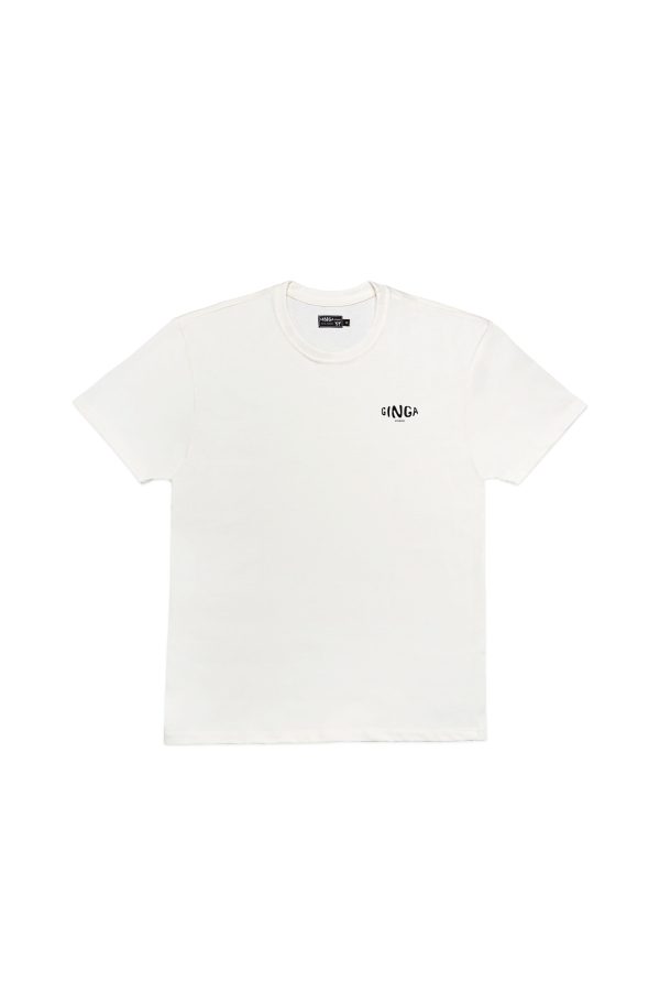 GINGA STUDIOS LOGO FRENTE/VERSO T-SHIRT OFFWHITE
