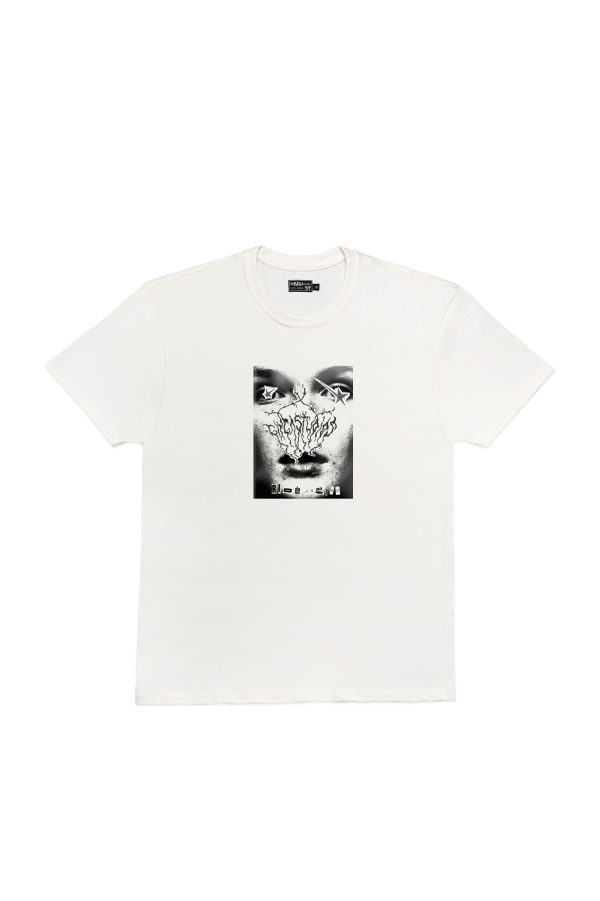 STAR FACE T-SHIRT OFF WHITE (OUT OF STOCK)